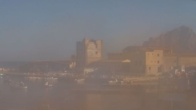 Port of Bonagia on the island of Sicily, Italy