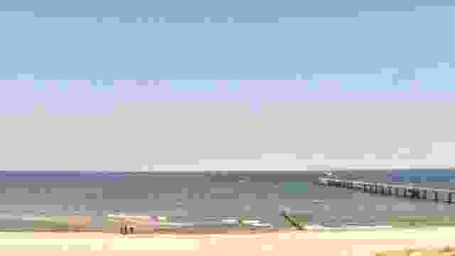 Beach and Graal-Müritz pier, Germany