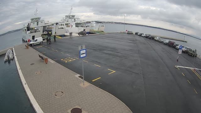 Ferry in Tkon village on Pasman island, Croatia