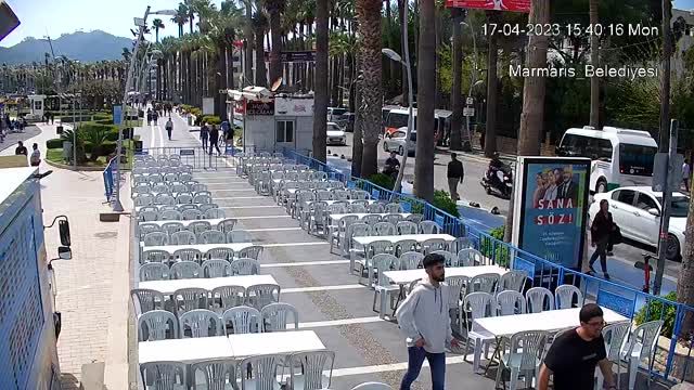 Waterfront in Marmaris city, Turkey