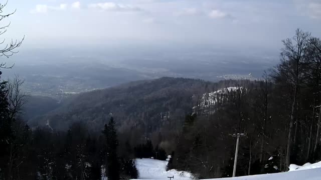 Panoramic view from Sljeme mountain, Croatia