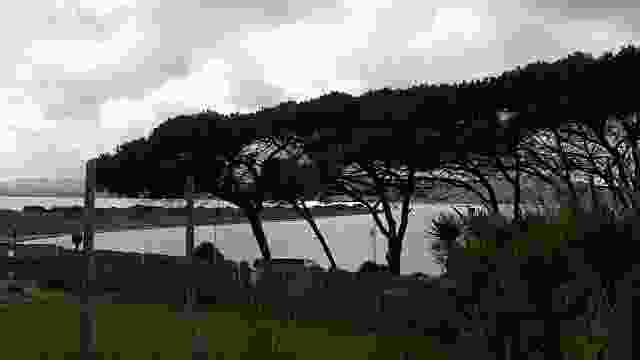 The coast of Punta Trettu for kiteboarding on the island of Sardinia