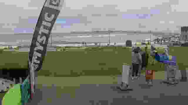 Westward Ho! Beach in Bideford town, England, UK