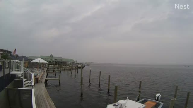 Pier in Ocean Beach Village, NY, USA