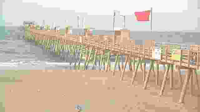 Bogue Inlet Fishing Pier at Emerald Isle Beach, NC, USA