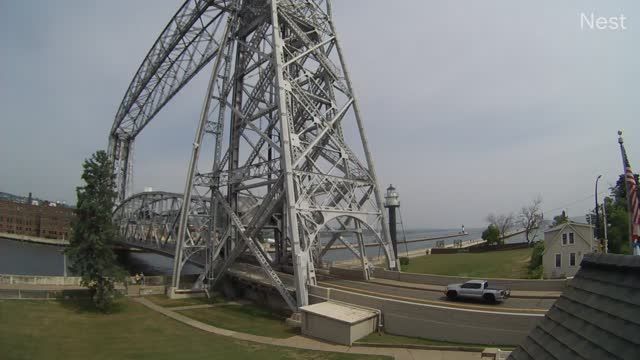 Aerial Lift Bridge in Duluth harbor, MN, USA
