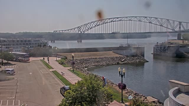 Dubuque Harbor near Julien Dubuque Bridge, IA, USA