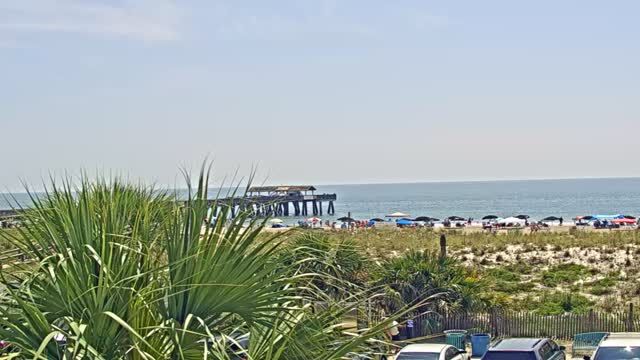 Tybee Beach Pier and Pavilion on Tybee Island, GA, USA