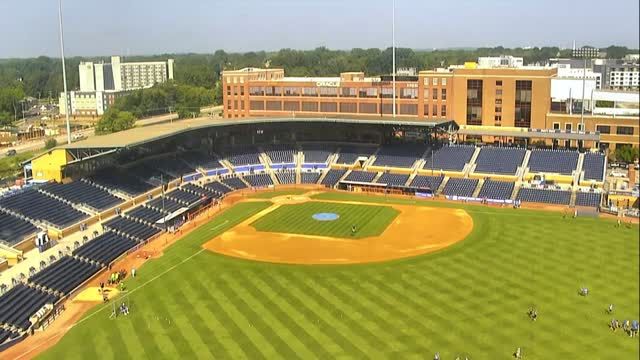 Durham Bulls Athletic Park in Durham, NC, USA