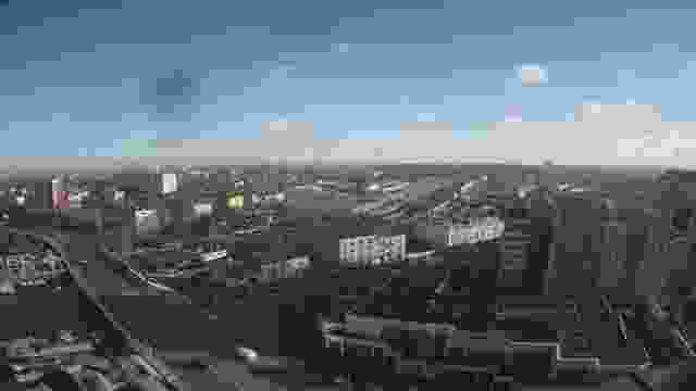 View from the roof of Kino Helios in Rzeszow, Poland