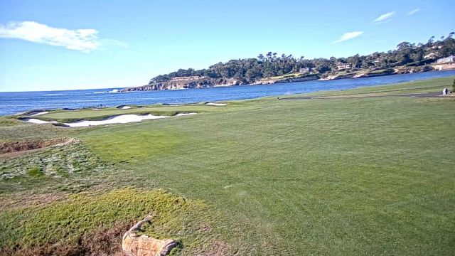 The 17th Green at Pebble&nbsp;Beach Golf Links, CA, USA