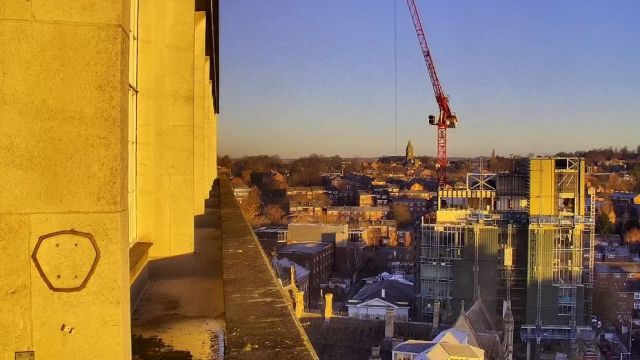 Peregrine falcon nest at Nottingham Trent University (NTU) Newton in Nottingham, UK (cam #2)