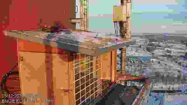 Falcon's nest in Engie EC Slupsk Sp. z o.o., Poland