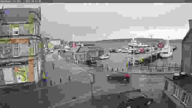 Victoria Pier at Lerwick in Shetland, UK (cam #2)