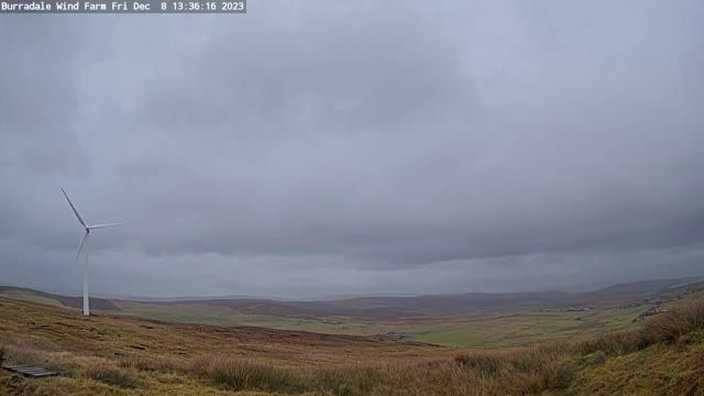 Burradale Wind Farm in Tingwall, Shetland, UK
