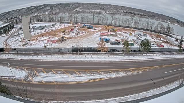 Michigan Technological University in Houghton (View of East Hall construction), MI, USA
