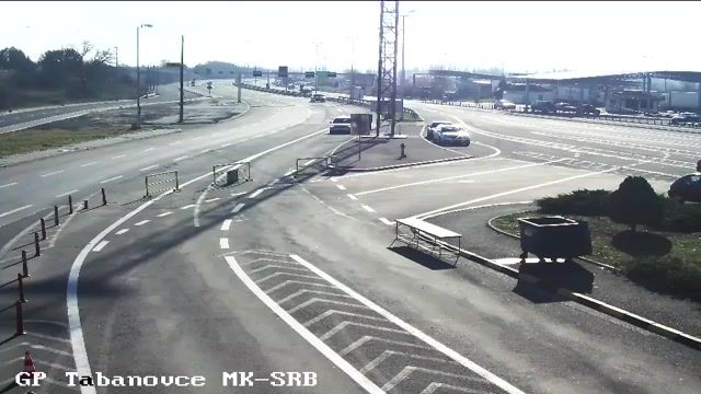 Border gate in Tabanovce, North Macedonia