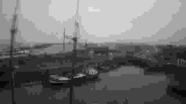 Havenmond harbor in Harlingen, Netherlands (cam #2)
