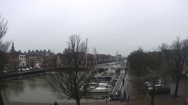 Noorderhaven in Harlingen, Netherlands