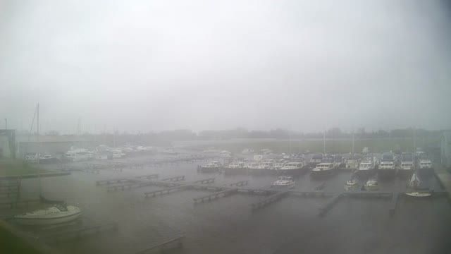 Pier in the village of Terherne, Netherlands
